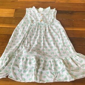 Green fish Print Kids dress